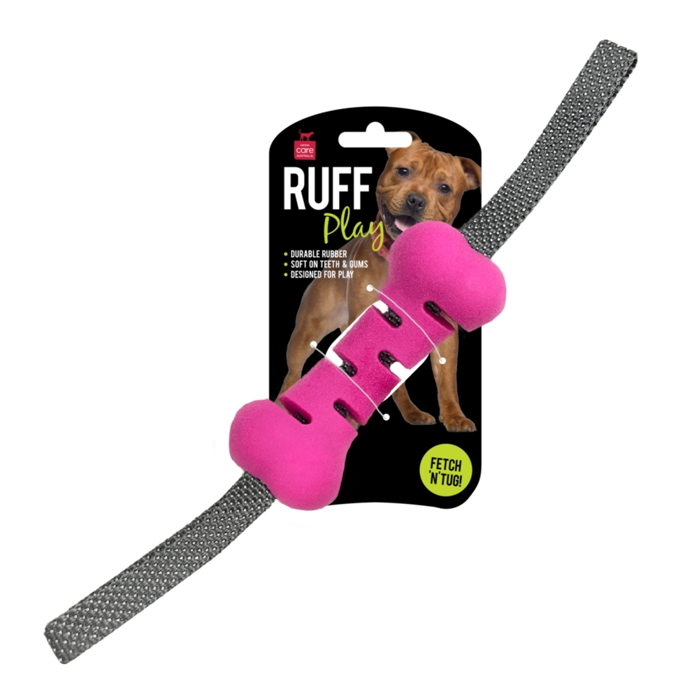 Ruff Play Fetch and Tug Bone Dog Toy  image