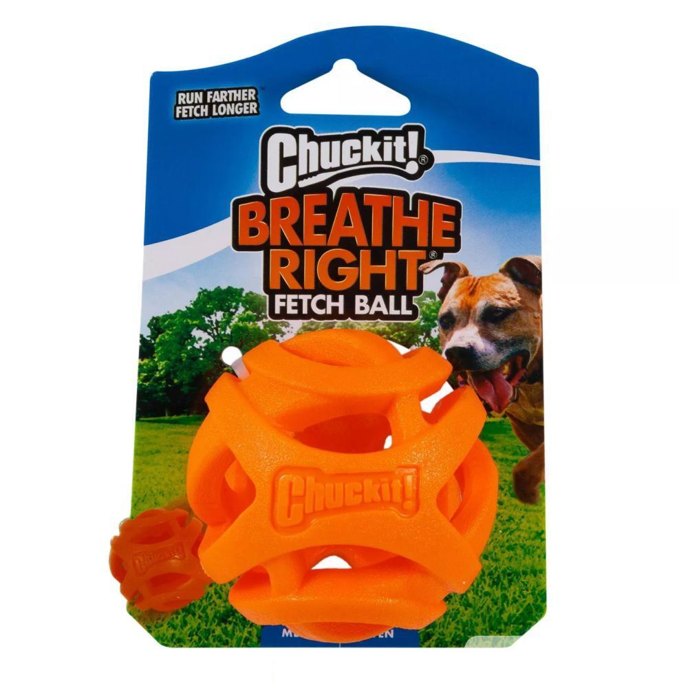 Chuckit! Breathe Right Air Fetch Dog Ball (Medium, 1 Pack)