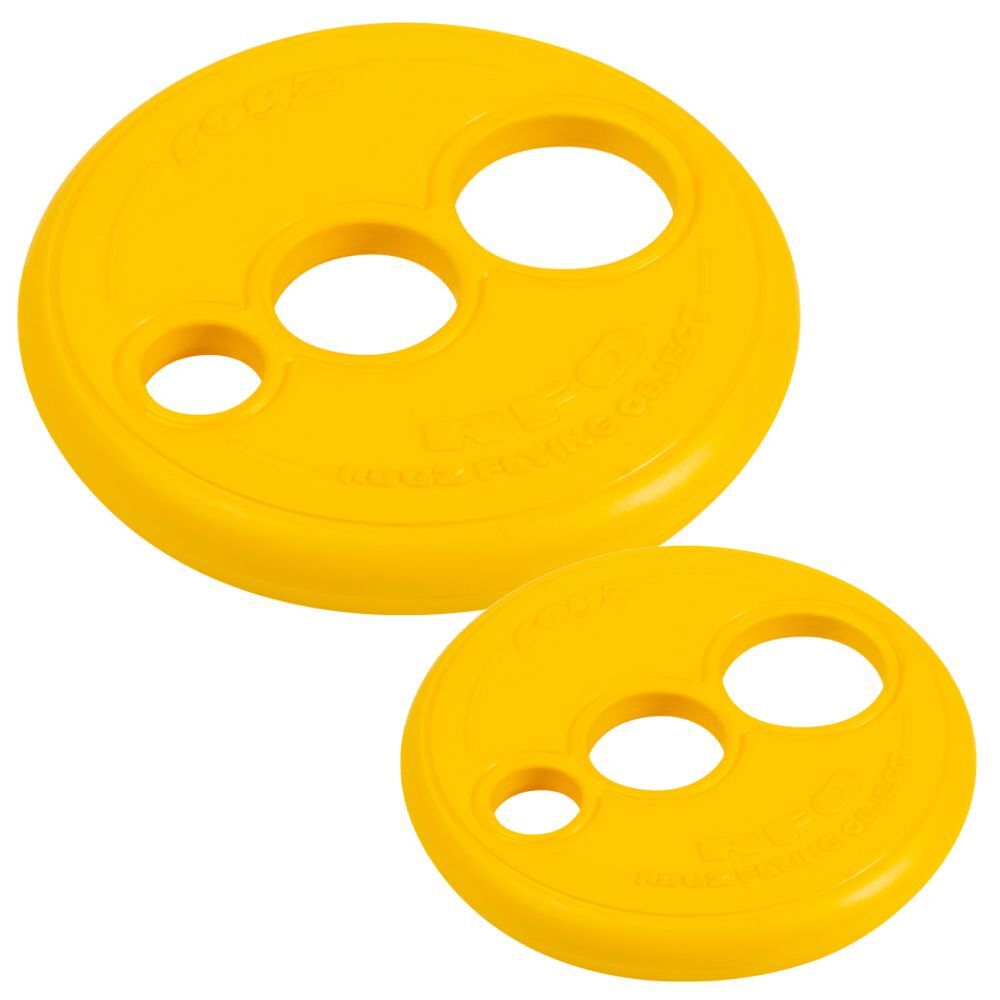 Rogz RFO Frisbee Fetch Dog Toy Yellow S, L