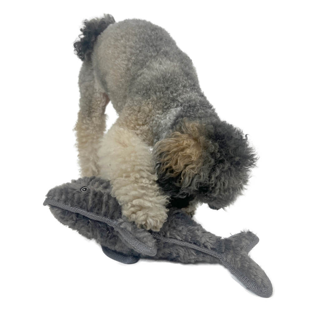 Ruff Play Plush Tuff Plush Shark Dog Toy image