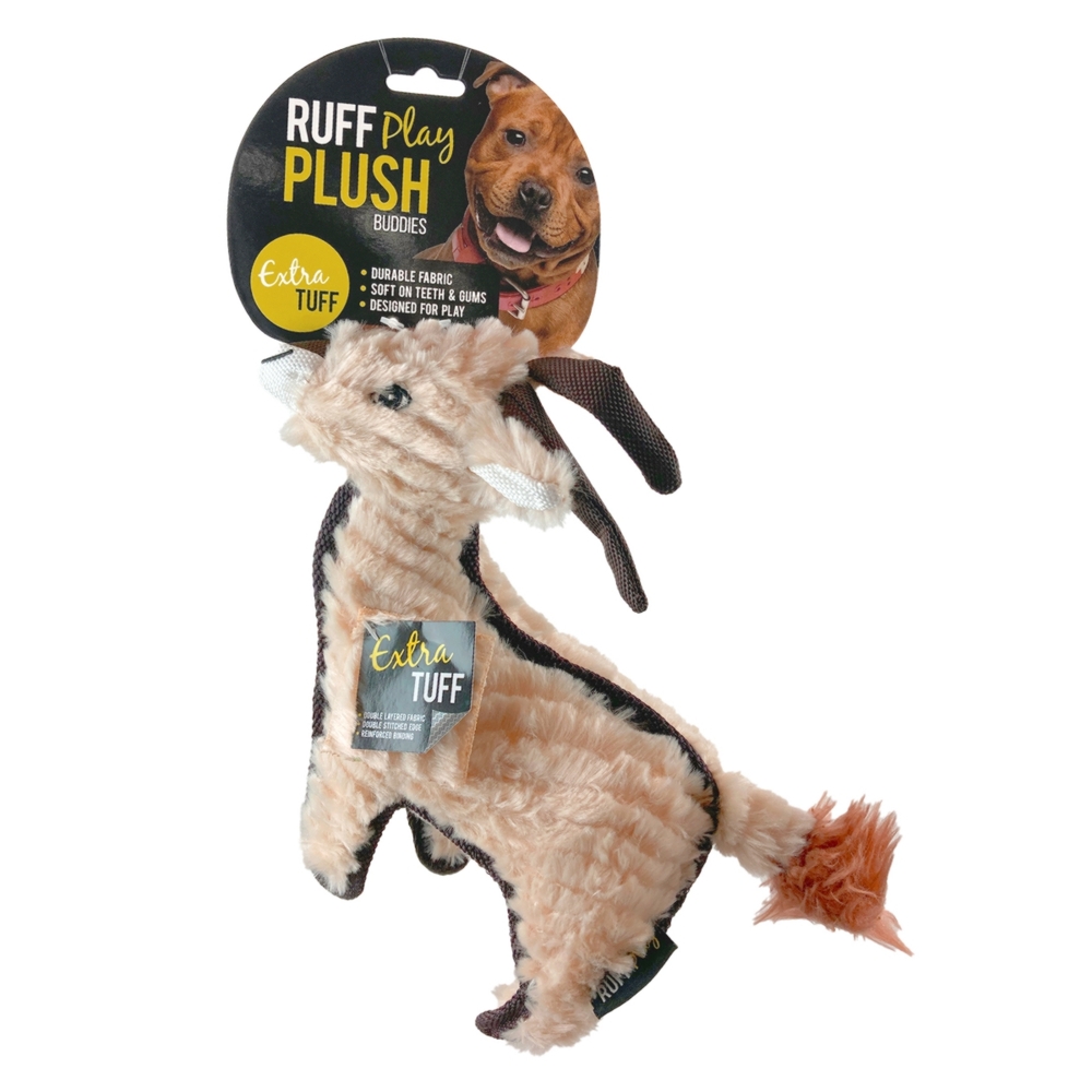 Ruff Play Plush Tuff Plush Antelope Dog Toy image