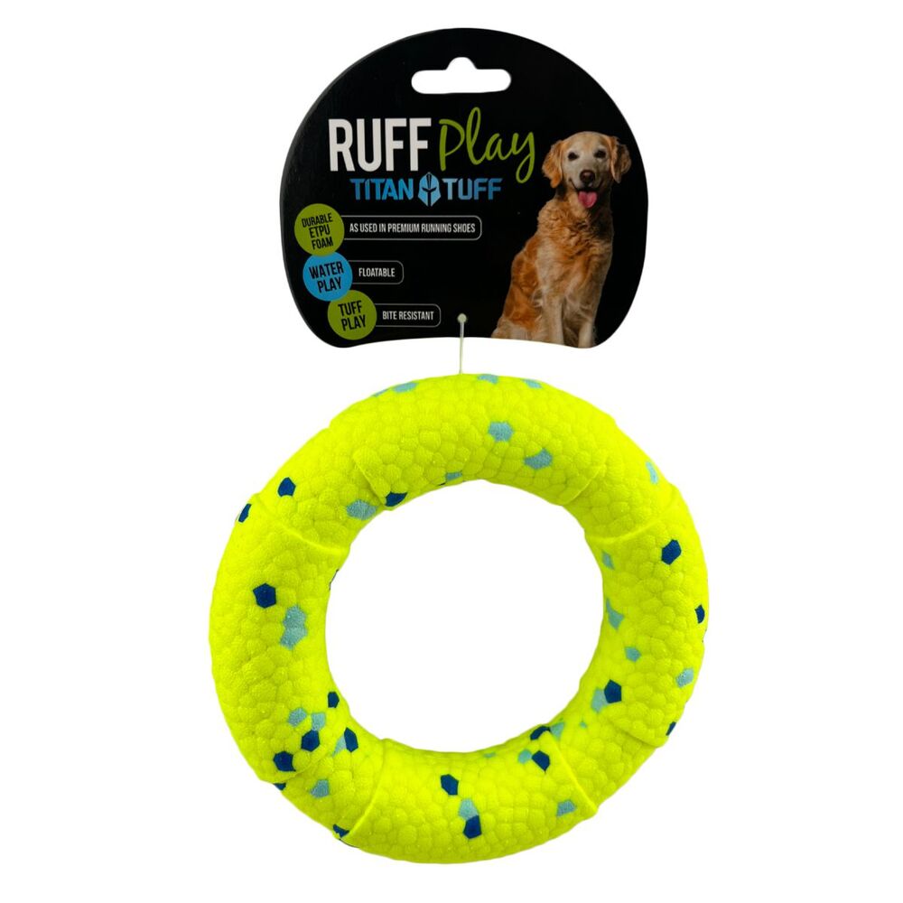 Ruff Play TitanTuff 14cm Floating Ring Dog Toy image