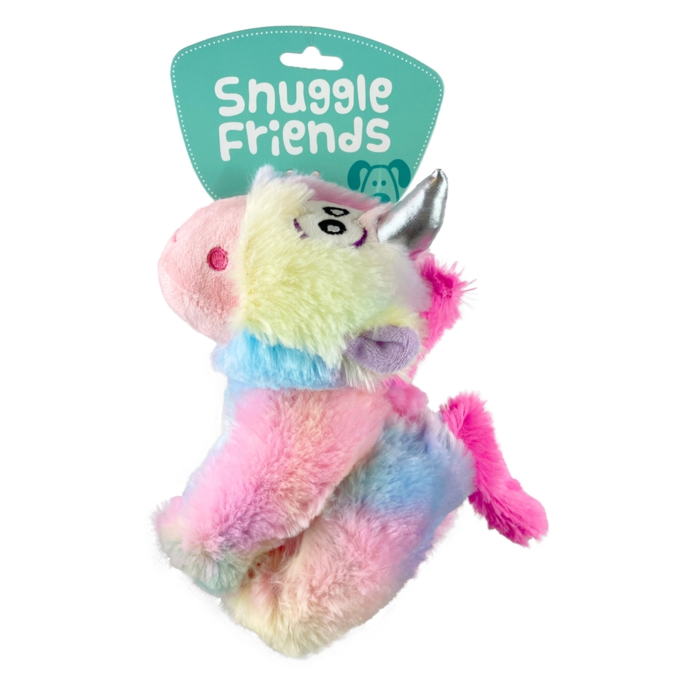 Snuggle Friends Rainbow Unicorn Dog Toy image