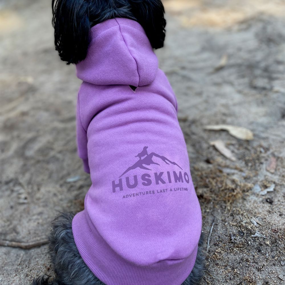 Huskimo Hartz Peak Lilac Dog Coat with Removable Hood (67cm) image