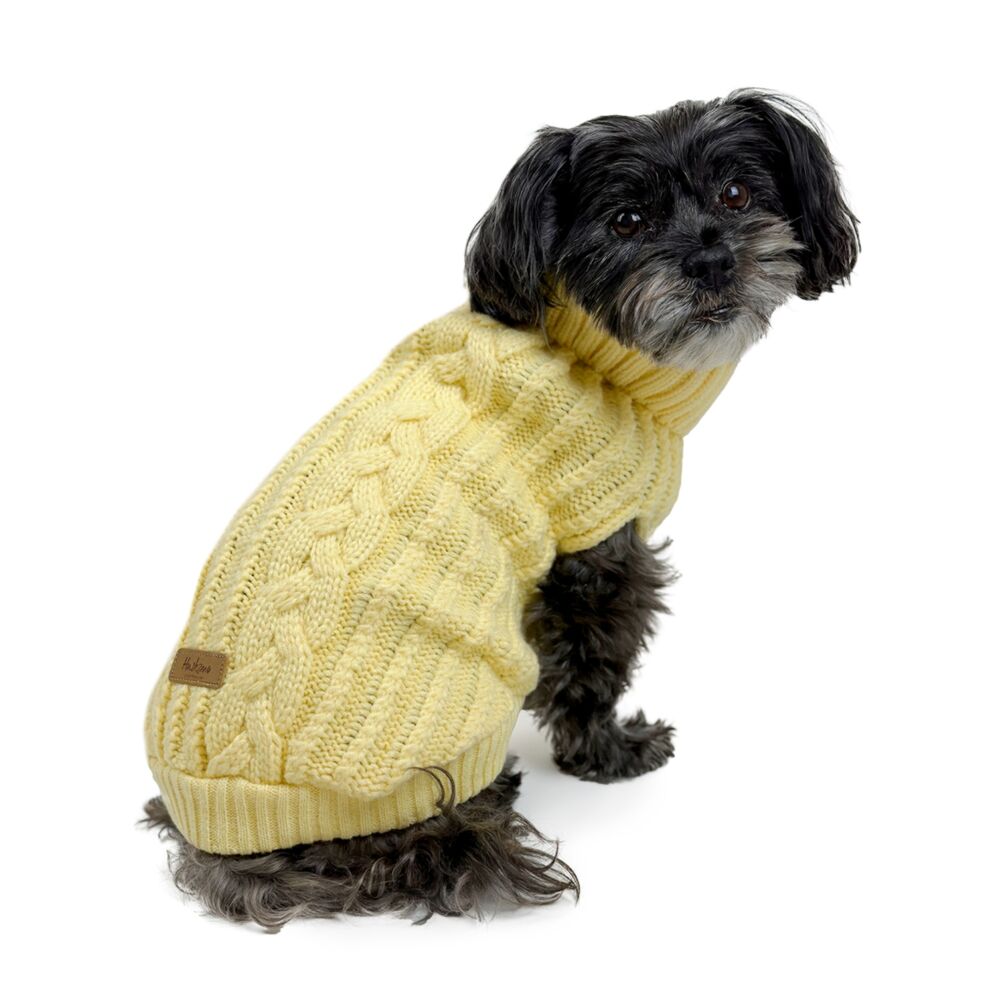 Huskimo Cali Knit Buttercup Dog Jumper (46cm) image