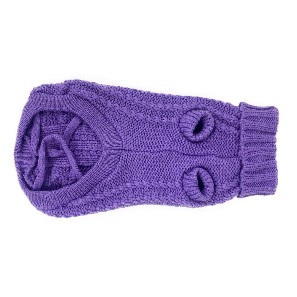 Huskimo French Knit Lavender Dog Jumper (22cm) image