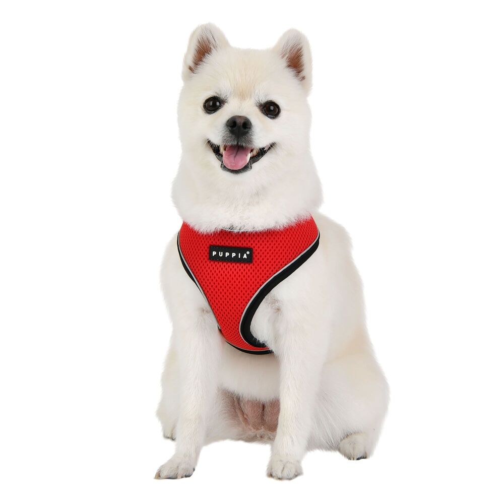 Puppia Soft Pro Dog Harness Red (Small) image