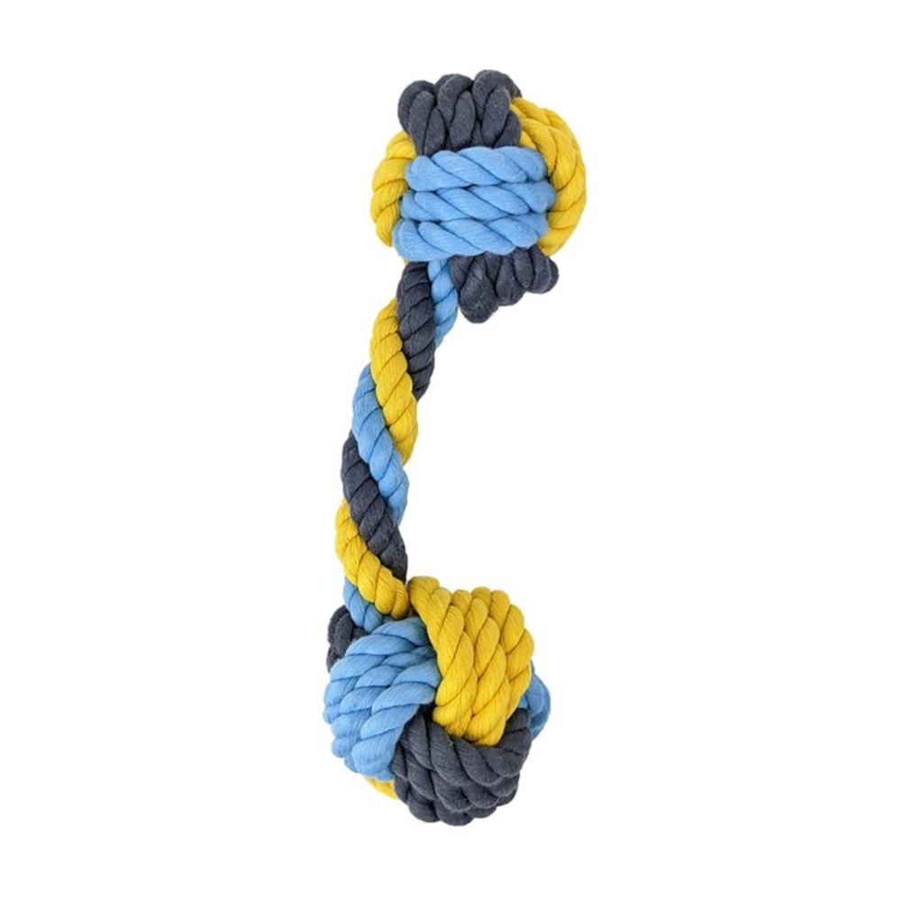Knots of Fun Rope Dumbbell 20cm Dog Toy
