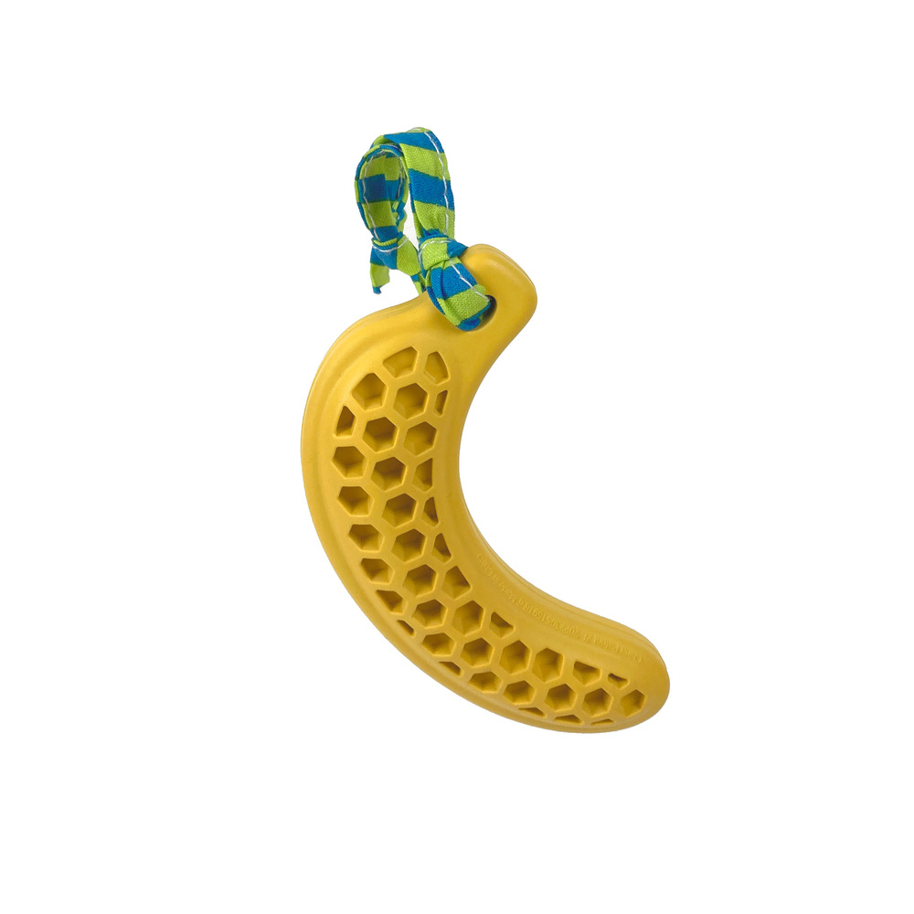 Ruff Play Rubber Dental Banana Dog Toy