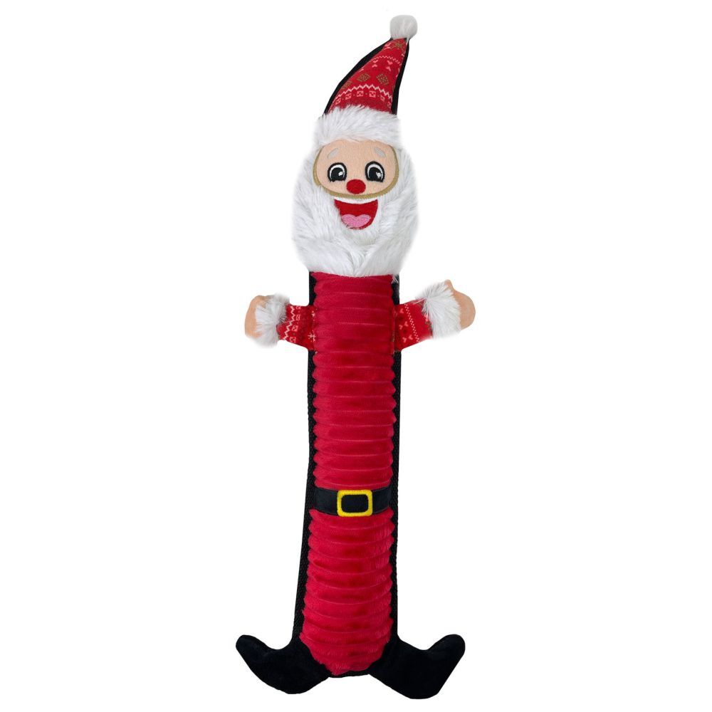 Snuggle Friends Christmas Plush Santa Stick 50cm Dog Toy
