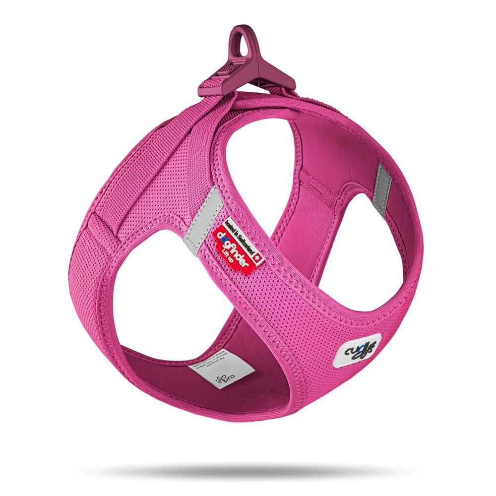 Curli Vest Air Mesh Dog Harness Fuchsia 3XS - XL