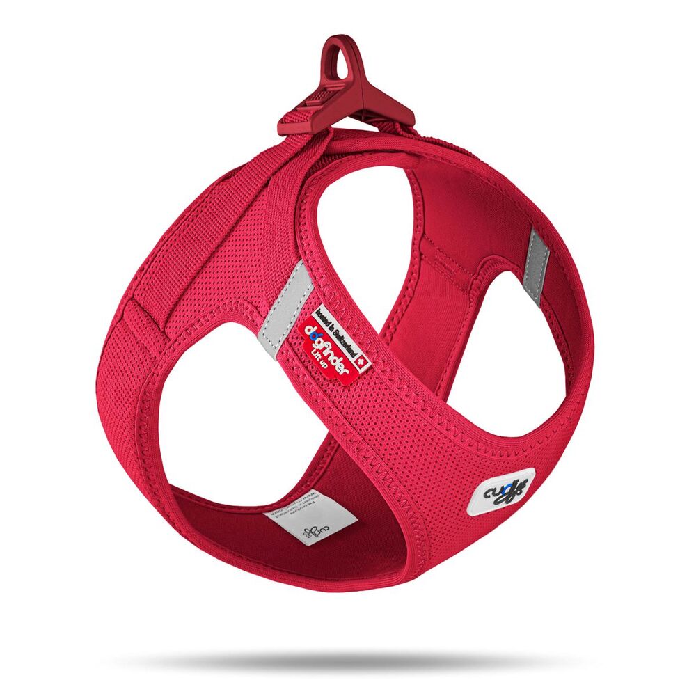 Curli Vest Air Mesh Dog Harness Red 3XS - XL