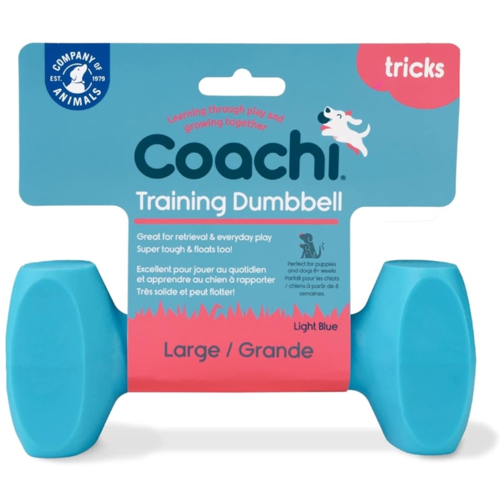 Coachi Training Dumbbell Light Blue Large Dog Toy