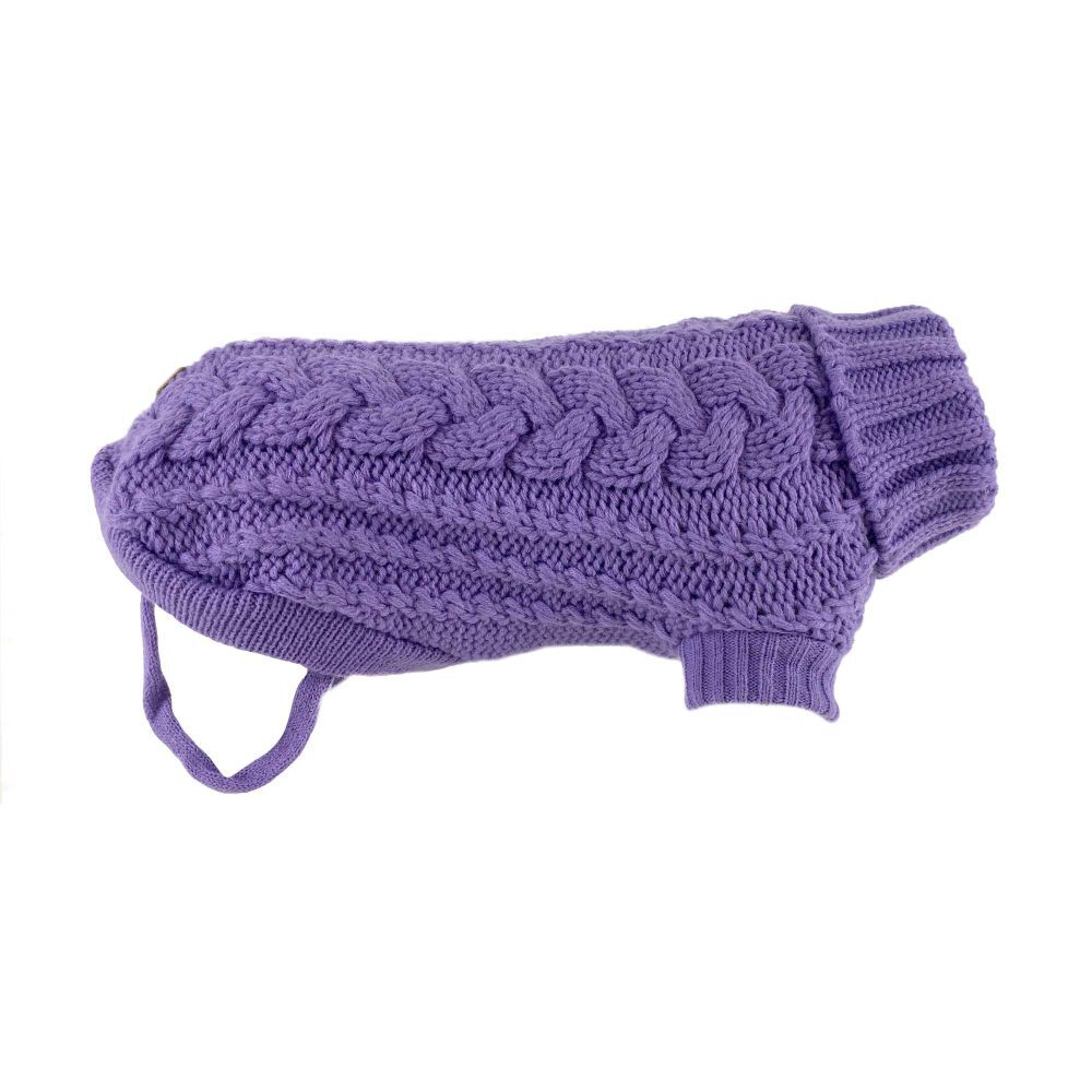 Huskimo French Knit Lavender Dog Jumper (22cm)