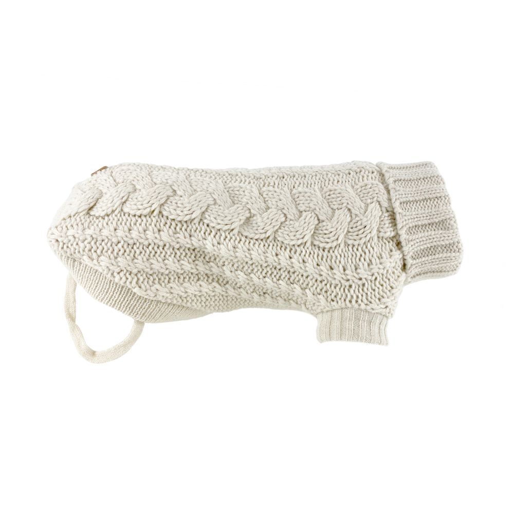 Huskimo French Knit Ivory Dog Jumper (60cm)