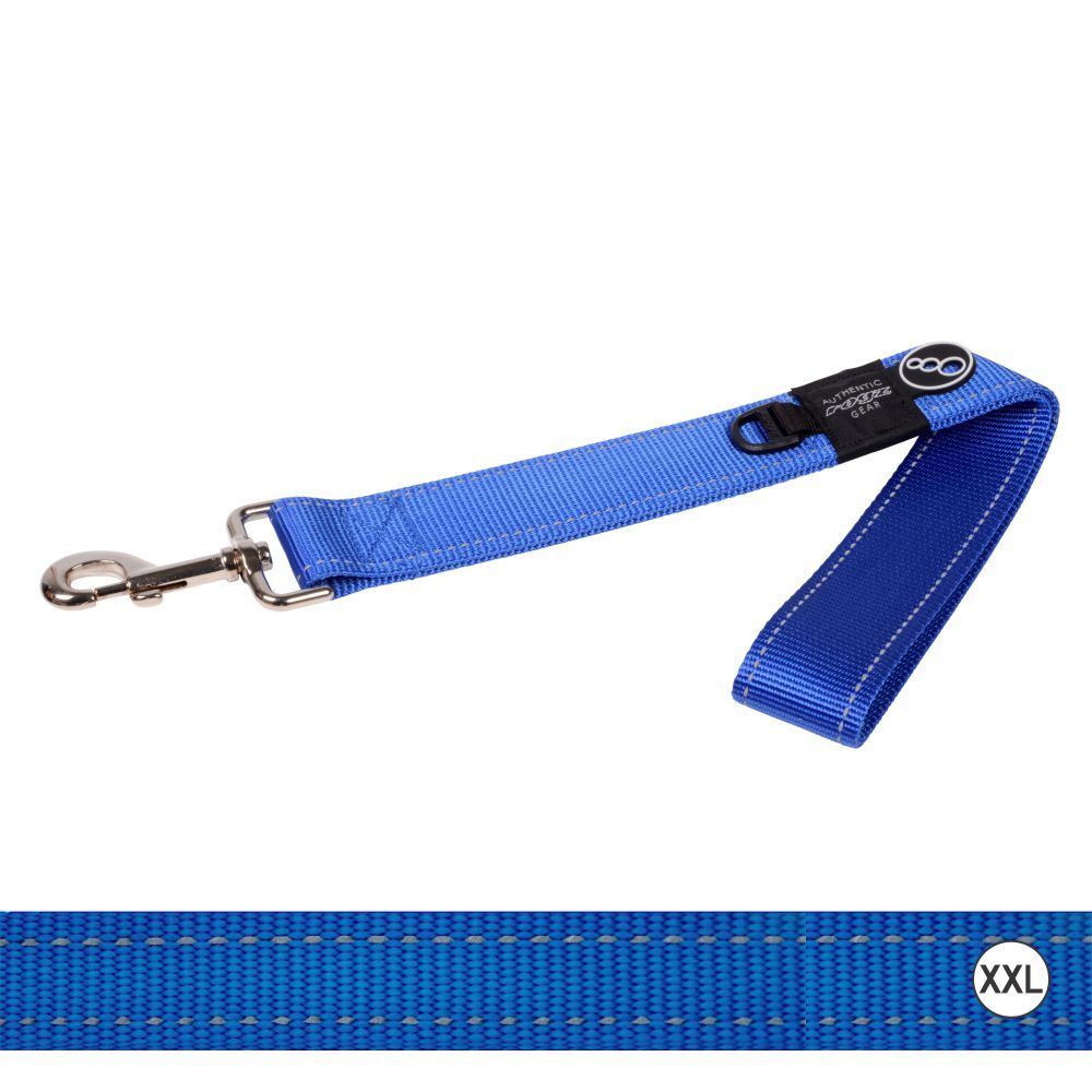 Rogz Classic Reflective Dog Lead, Blue XXLarge 50cm