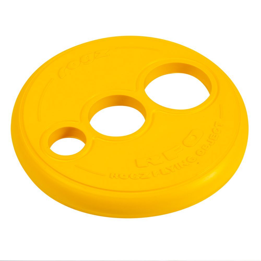 Rogz RFO Frisbee Fetch Dog Toy Yellow (Large)