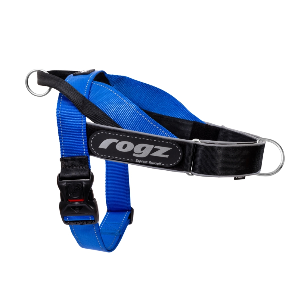 Rogz LetzGo Personalised Harness Blue S, M, M/L, L, XL