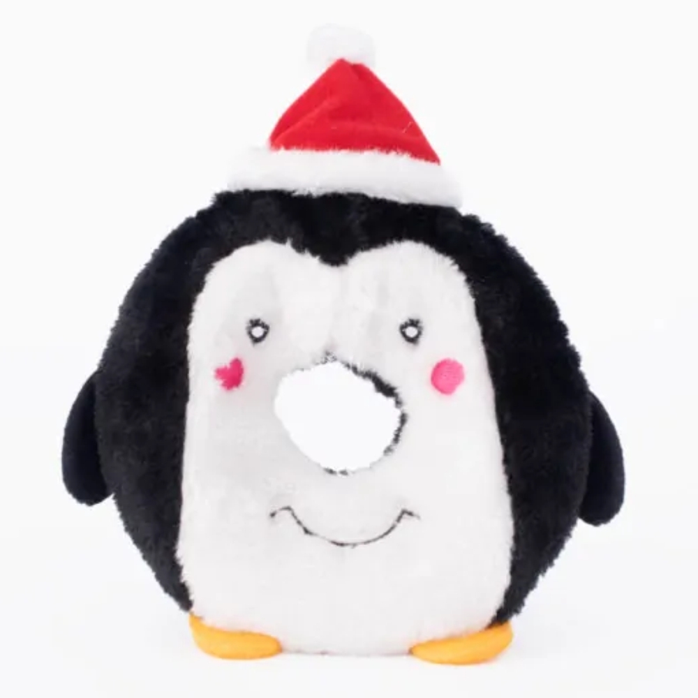 Zippy Paws Christmas Donutz Buddies Penguin Dog Toy